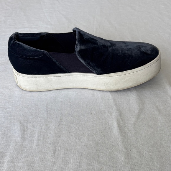 Vince Blue Velvet Slip-On platform Sneakers - Picture 7 of 15